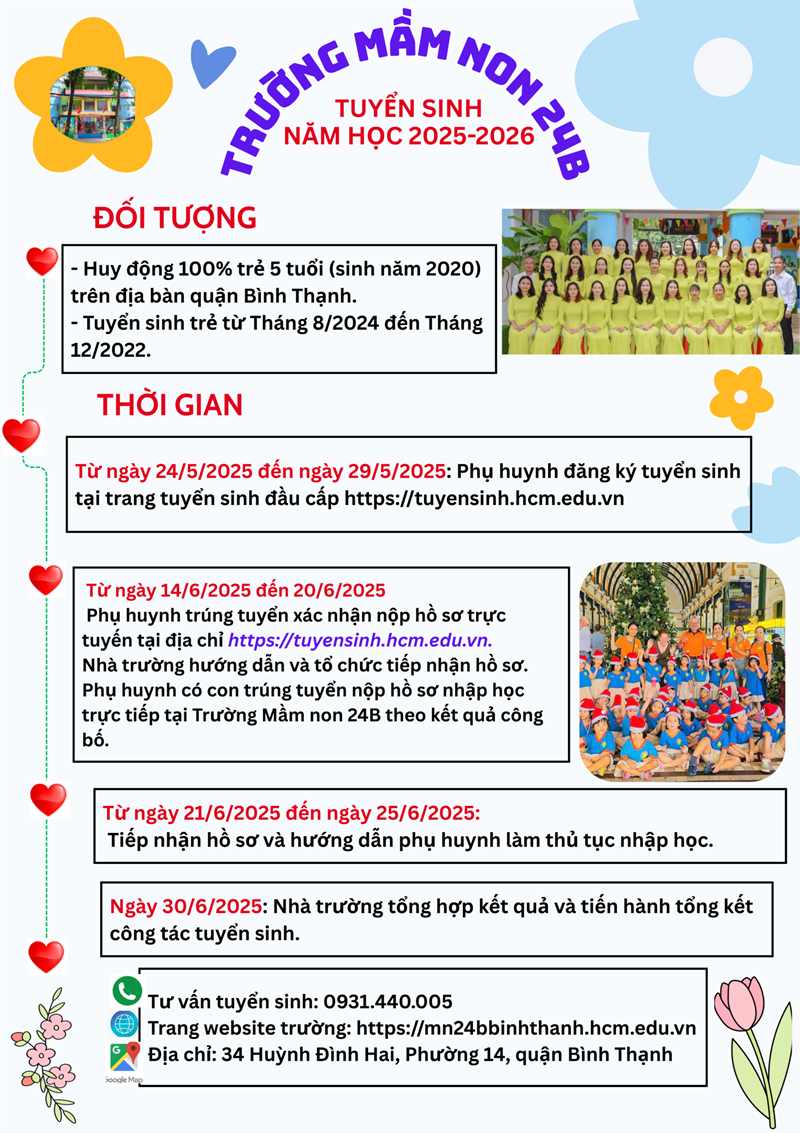 Thông báo kế hoạch tuyển sinh năm học 2025-2026