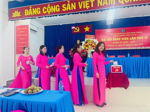 Đại hội Chi bộ Trường Mầm non 26 Nhiệm kỳ 2025-2027