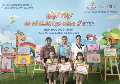 Hội thi     Bé vẽ sáng tạo cùng Bitex     cấp Quận