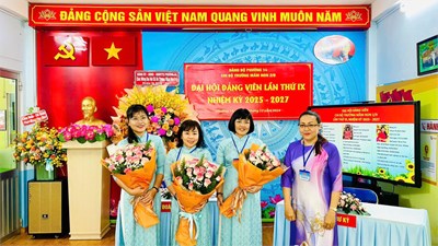 Đại hội Đảng viên Trường Mầm Non 2/9, lần thứ IX, nhiệm kỳ 2025-2027.