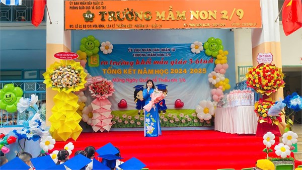 Lễ ra trường khối mẫu giáo 5-6 tuổi và tổng kết năm học 2024-2025