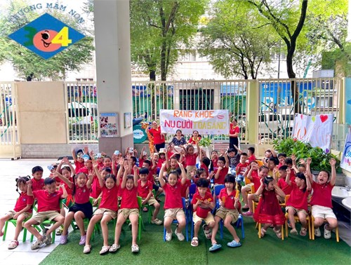 Khối Lá Trường Mầm Non 30-4 tham gia hội thi “ Vệ sinh răng miệng”Năm học: 2024-2025