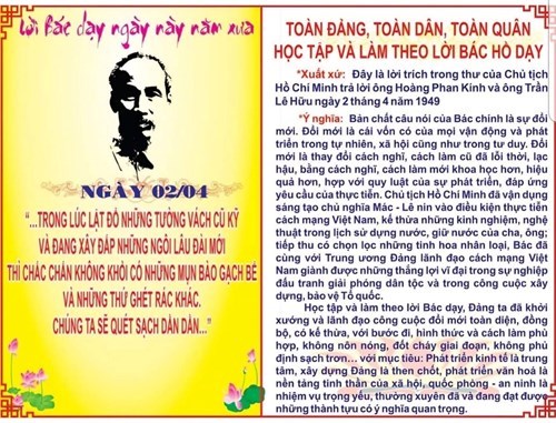 Lời Bác Hồ dạy ngày 2/4/2025