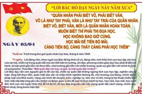 Lời Bác Hồ dạy ngày 5/4/2025
