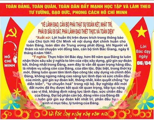 Lời Bác Hồ dạy ngày 6/4/2025