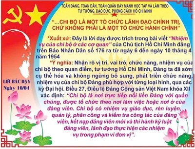 Lời Bác Hồ dạy ngày 10/4