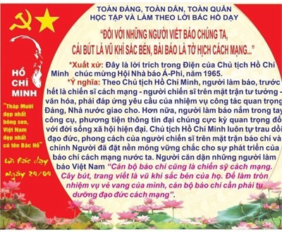 Lời Bác Hồ dạy ngày 24/4