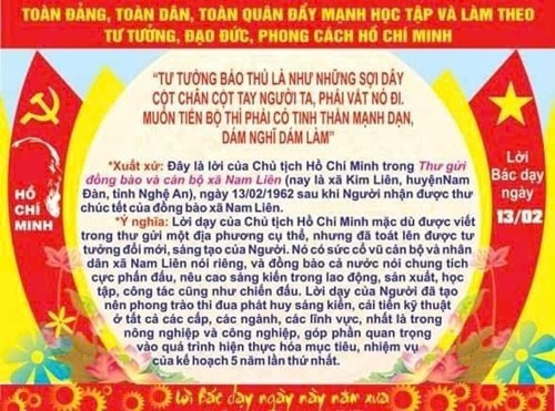 Lời Bác Hồ dạy ngày 13/02
