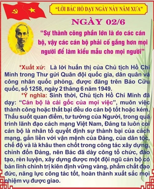 Nhớ lời Bác dạy ngày 2/6