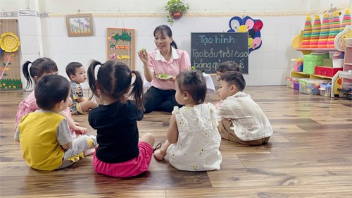 Đề tài: Tạo Bầu Trời Sao Từ Qủa Khế. Nhóm Nhà Trẻ 24 - 36 tháng