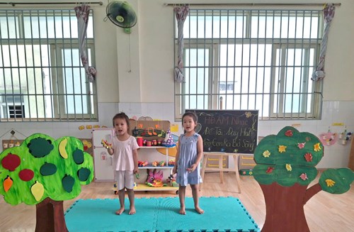 Đề tài: Dạy hát   MÈO CON RA BỜ SÔNG . Lớp: 3-4 tuổi(2)