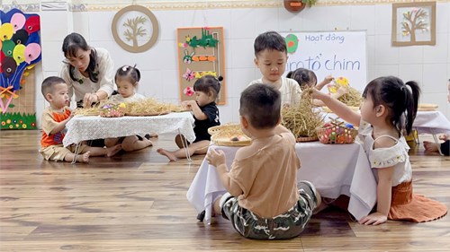 Đề tài: Làm Tổ Chim. Nhóm Nhà Trẻ 24 - 36 tháng