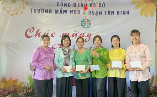 Công đoàn cơ sở trường mầm non 3  tổ chức hoạt động kỷ niệm 115 năm ngày quốc tế phụ nữ 8/3 và 1985 năm khởi nghĩa hai bà trưng