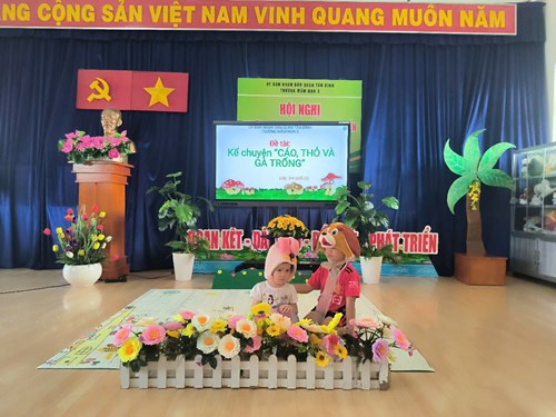Đề tài: KỂ CHUYỆN   CÁO, THỎ VÀ GÀ TRỐNG . Lớp: 3-4 tuổi(3)