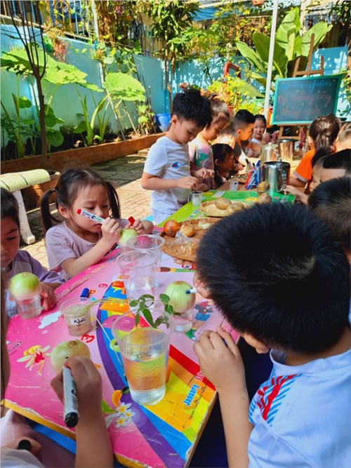 HĐ trải nghiệm: Bé trồng cây thủy sinh - Lớp 4-5 tuổi(1)