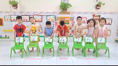 Trò chơi : Xếp theo thứ tự- Lớp 4-5 tuổi (1)