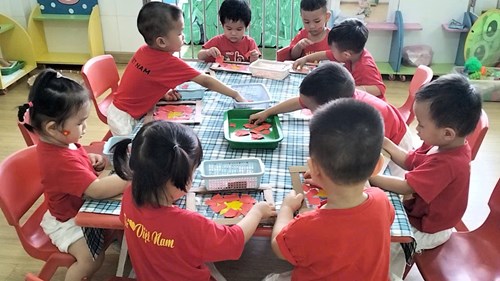Đề Tài: Tạo Hình Lá Cờ. Nhóm Nhà Trẻ 24 - 36 Tháng
