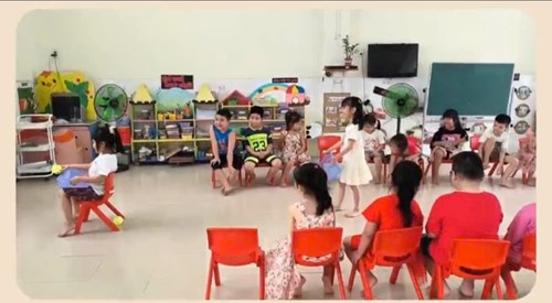 Trò chơi vận động   Phản xạ nhanh với bóng  - Lớp 5-6 tuổi(1)