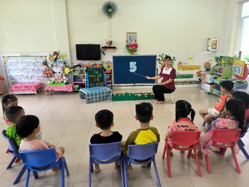 Đề tài: ÔN NHẬN BIẾT SỐ 5. Lớp: 3-4 tuổi(3)