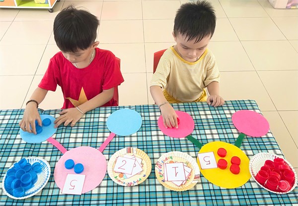 Đề tài: TÁCH GỘP TRONG PHẠM VI 5. Lớp: 3-4 tuổi(1)