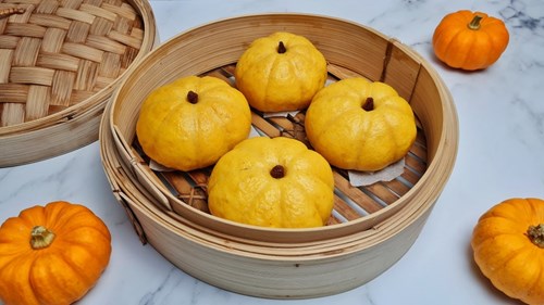Cách làm bánh bao bí đỏ