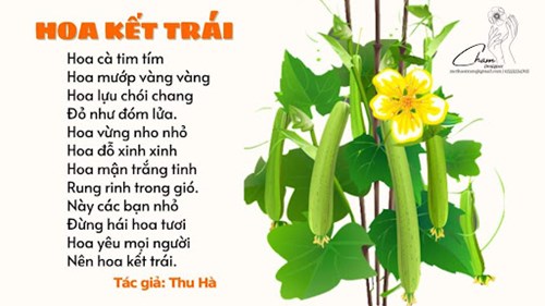 Bé đọc bài thơ   hoa kết trái  