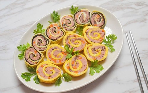 Trứng hấp vân