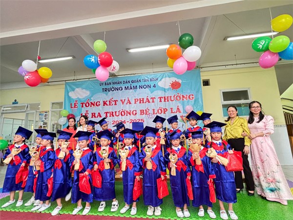 Lễ tổng kết và ra trường  các bé lớp Lá năm học 2024-2025