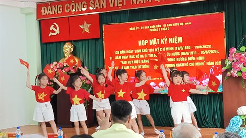 Chi Bộ Mầm Non 5 tham gia tại phường 5