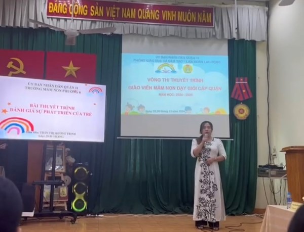 Tham gia Hội thi giáo viên dạy giỏi cấp Quận năm học 2024-2025