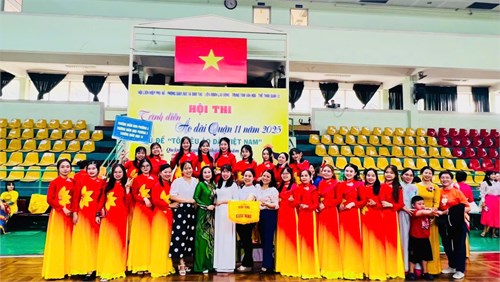 CĐCS MN6, MN8, MN10 tham gia trình diễn áo dài(6/3/2025)