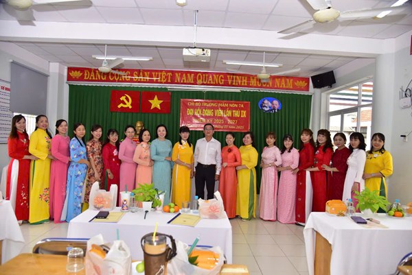 Đại hội chi bộ Mầm non 7A nhiệm kì 2025-2027