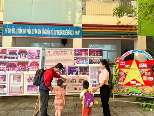 Trường Mầm non 7A triển lãm quá trình phát triền và hình thành sau 50 năm