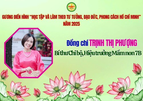 🎉🎉🎉Cô Trịnh Thị Phượng - Gương điển hình về  Học tập và làm theo tư tưởng, đạo đức, phong cách Hồ Chí Minh 