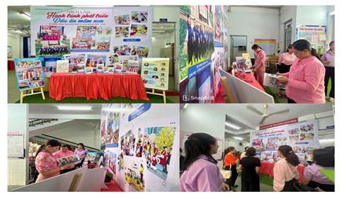 Trường Mầm non Phường 8 thực hiện Triển lãm Hành trình phát triển Dấu ấn mầm non giai đoạn 1999-2025