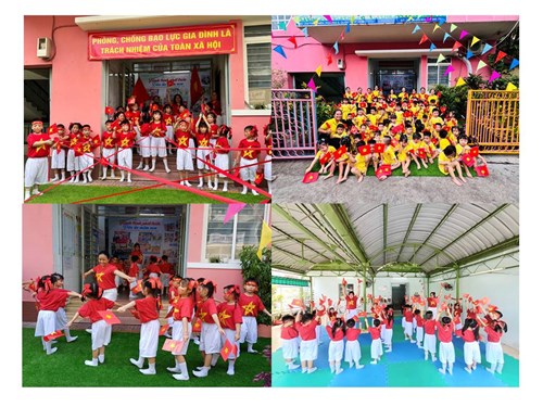 Trường mầm non phường 8 tập thể dục đồng diễn năm học 2024-2025