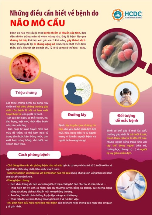 Trường Mầm Non 8: Thông Tin Truyền Thông Đến Quý Phụ Huynh - Học Sinh Về Bệnh Viêm não Mô Cầu.