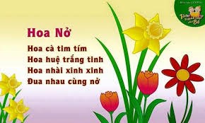 Trường Mầm Non 8: Bài thơ  Hoa nở 