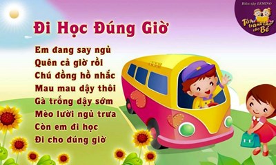 Trường Mầm Non 8: Bài thơ  Đi học đúng giờ 