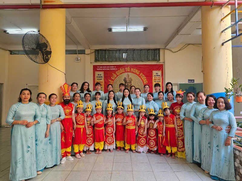 Ngày 04/4/2025 Nhà trường tổ chức Lễ Giổ tổ Hùng Vương Mùng 10/3