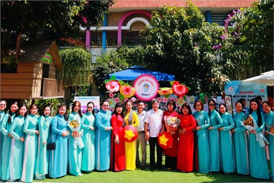 Trường Mầm non 9 tham gia Ngày hội Phát triển Giáo dục Mầm non Quận 5 với chủ đề: “50 năm ươm mầm trẻ thơ – vững bước tương lai”.