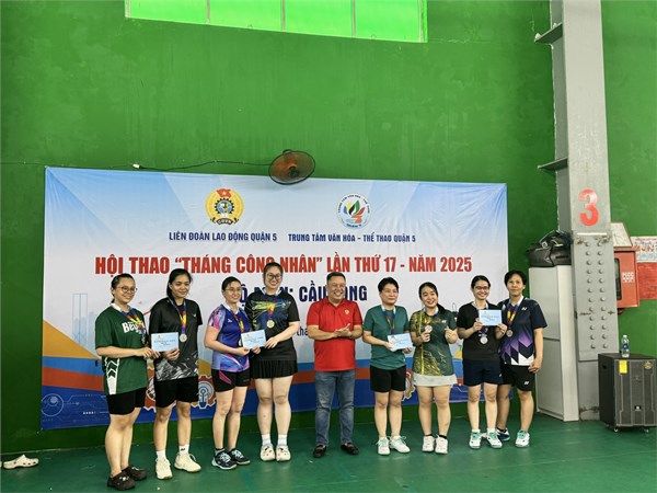 Hội thao “tháng công nhân” quận 5 🏸