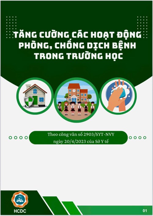 Tăng cường các hoạt động phòng, chống dịch bệnh trong trường học