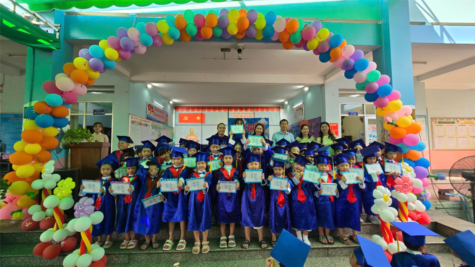 Ngày 27/5/2025 Trường Mầm Non Bà Điểm tổ chức lễ ra trường cho các bé Khối Lá.