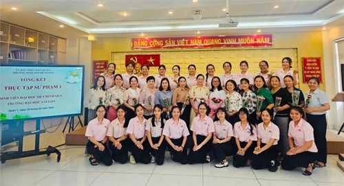 Trường Mầm non Bé Ngoan và Trường Đại học Sài Gòn tổ chức Tổng kết thực tập sư phạm, năm học 2024-2025.