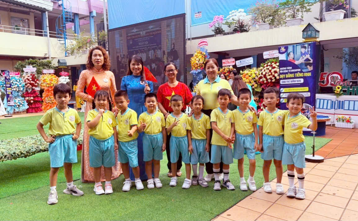 Trường Mầm non Bé Ngoan tham dự Ngày hội 50 năm phát triển Giáo dục Mầm non Thành phố Hồ Chí Minh chào mừng 50 năm giải phóng miền Nam thống nhất đất nước (30/4/1975 - 30/4/2025)