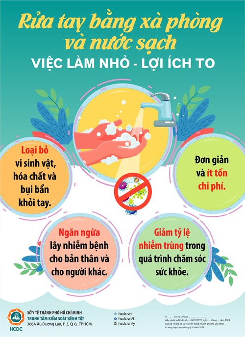 Rửa tay bằng xà phòng và nước sạch, việc làm nhỏ - lợi ích to