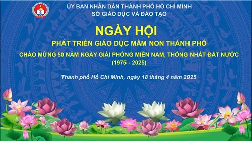 Live Stream trực tiếp sự kiện Ngày hội phát triển Giáo dục Mầm non Thành phố chào mừng 50 năm giải phóng Miền Nam và thống nhất đất nước.