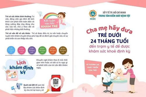 Khám sức khỏe định kỳ cho trẻ dưới 24 tháng tuổi