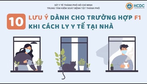 10 ĐIỀU LƯU Ý DÀNH CHO TRƯỜNG HỢP F1 KHI CÁCH LY Y TẾ TẠI NHÀ - Nguồn: Cột cờ Thủ Ngữ